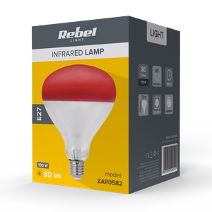 Rebel R125 infrapunalamp, 100 W, 220–240 V