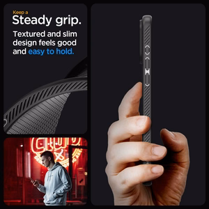 Spigen чехол LIQUID AIR для iPhone 15 Pro матовый чёрный