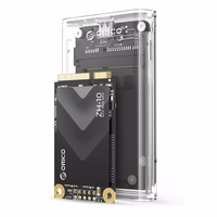 Orico TC10-MS MSATA USB-C 3.2 5Gb/s kettakassett - läbipaistev