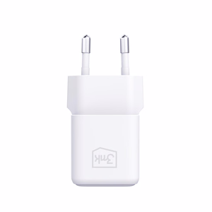 3mk Hyper Charger PD GaN 25W Wall Charger with USB-C Cable - White