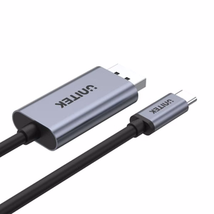 UNITEK V1409A kaabli üleminek USB-C DisplayPort Must, Hall