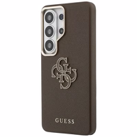 Guess ümbris Grained Big 4G Metal Logo Samsung Galaxy S26 Ultra pruun