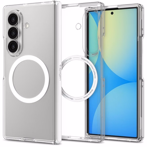 Spigen Ultra Hybrid Pro MagSafe ümbris Samsung Galaxy Z Fold8 Ultra telefonile – läbipaistev ja valge