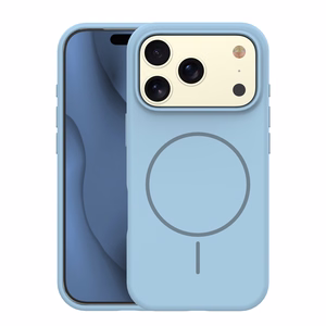 Silicone Thin Mag ümbris iPhone 17 Pro 6,3" helesinine