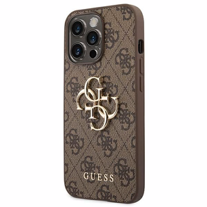 Guess GUHCP14X4GMGBR iPhone 14 Pro Max 6,7" brązowy/pruun hardcase 4G Big Metal Logo