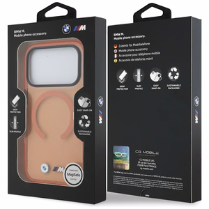 BMW M IML Metal Logos MagSafe Ümbris for iPhone 17 Pro Max - Pro oranž