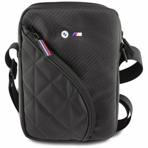 BMW Carbon Pockets & Metal Logo 8" Tablet Bag - must