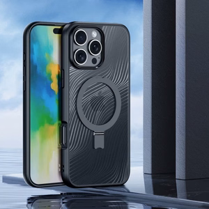Dux Ducis Aimo Mag Ümbris with MagSafe and Stand jaoks iPhone 16 Pro Max - must