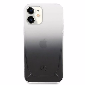 Mercedes Läbipaistev Line ümbris iPhone 12 mini jaoks - must