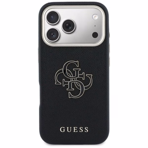 Guess FW Resin Logo Чехол для iPhone 17 Pro - чёрный