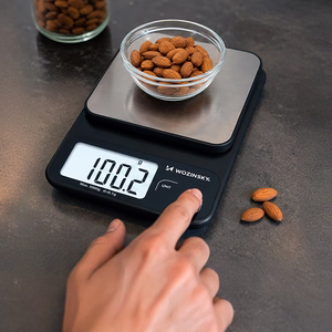 Wozinsky WAK-2252 köögikaal suure LCD-ekraaniga, kuni 5 kg – must