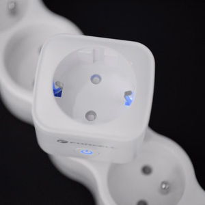 FORCELL F-ENERGY EU02 Smart Plug 230V with WiFi, programmer and Tuya/Amazon Alexa support - valge
