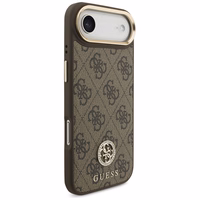 GUESS ümbris jaoks IPHONE 17 Air compatible with MagSafe GUHMP17MP4G4DCSW (PU W/ Strass Logo & Big Strap Metal Buttons) brown