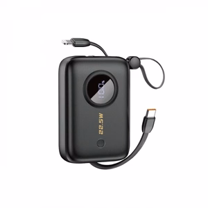 Akupank Dudao K14 must 10000mAh (PD / QC3.0) + Type-C / Lightning kaabel