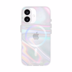 Case-Mate Soap Bubble MagSafe ümbris seadmele iPhone 16, sillerdav