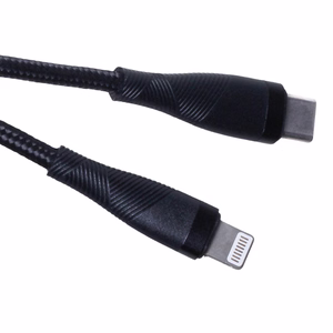 Maxlife MXUC-08 кабель USB-C - Lightning 1,0 m 27W черный нейлон