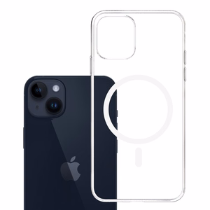 3mk Clear MagCase jaoks Apple iPhone 14 Plus - läbipaistev