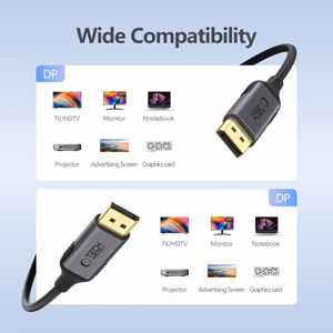 Tech-Protect UltraBoost DisplayPort to DisplayPort 1.4 4K 60Hz Kaabel 2m - Must
