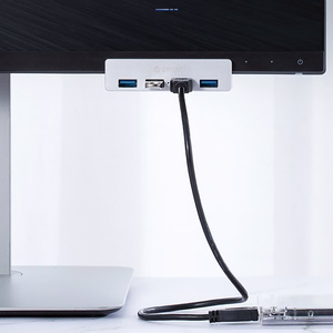 Orico MH4PU jaotur klambriga 4x USB-A 3.0 hõbedane