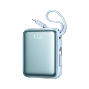 Akupank POWER BANK Joyroom (JR-PBF27) 10000mAh (1xType-C; 22.5W) + type-C ja lightning kaabel, sinine