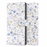 Tech-Protect Wallet Ümbris jaoks iPhone 16e - Daisies with Leaves