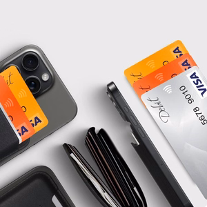 TECH-PROTECT MAGWALLET MAGSAFE UNIVERSAL MAGNETILINE KAARDIHOIDJA oranž