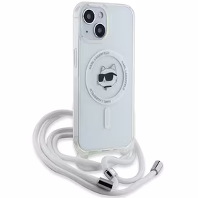 Karl Lagerfeld IML Choupette Head & Cord MagSafe ümbris jaoks iPhone 13 / 14 / 15 - läbipaistev