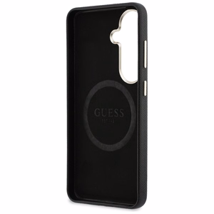 Guess ümbris Rhinestone Round Logo MagSafe Samsung Galaxy S26 Plus must