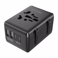 Blitzwolf BW-TA1 4-in-1 Reisi Adapter 2xUSB + C + PD 20W