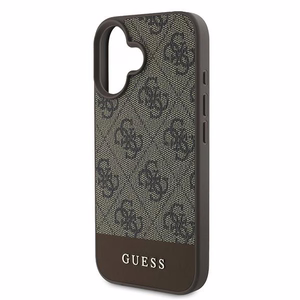 Guess 4G Bottom Stripe Ümbris jaoks iPhone 16 Plus 6.7" - Brown