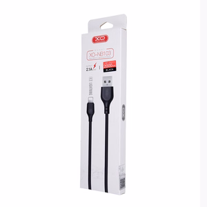 XO kaabel NB103 USB - Lightning 2,0 m 2,1A, must