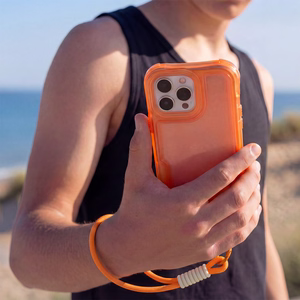 Safepop ümbris rihmaga iPhone 17 Pro 6,3" jaoks oranž