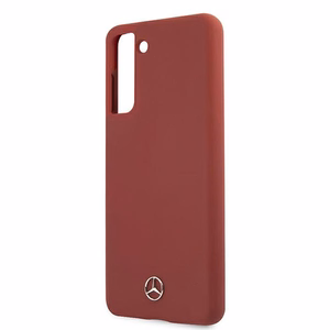 Mercedes Silicone Line чехол для Samsung Galaxy S21 - красный