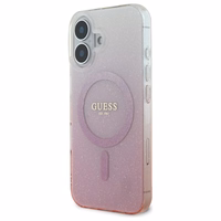 Guess IML Glitter Gradient MagSafe iPhone 16 Plus Ümbris - roosa