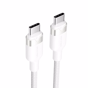 Vention USB-C–C kaabel, punutud, 3A, 480Mbps, 60W, 2m, valge