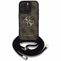GUESS ümbris jaoks IPHONE 16 Pro Max GUHCP16XP4GMGCRW (CBDY PU 4G Big Logo W/Cord Strap) brown