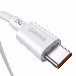 Cable Baseus Superior from Type-C to Type-C 100W 1.0m white CATYS-B02