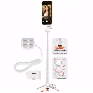 Blavec Selfie Stick Aluminium Coco PRO Mini P-01 Magsafe Auto pop quadripod + remote control + holder 0,48 metra (SSCPMP01-MQHW048) white