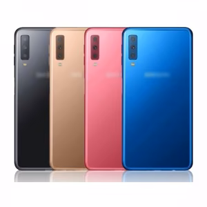 Tagakaas ühilduv Samsung A750 2018 A7 sinine (kaamera läätsega) HQ