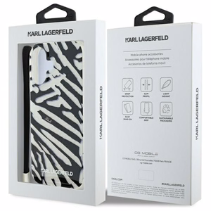 Karl Lagerfeld IML Zebra Pattern & Cord iPhone 16 Ümbris - must