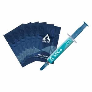 Thermal Paste ARCTIC MX-6, 4g koos 6pcs MX Cleaner