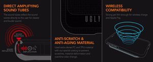Ugly Rubber UMODEL ümbris jaoks iPhone 15 Pro 6,1" clear roosa
