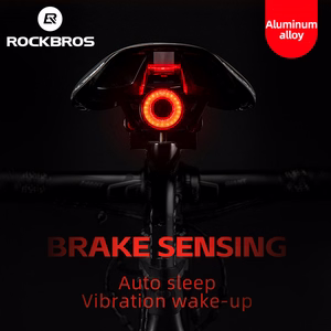 Rockbros Q5 tagumine jalgrattatuli Intelligent Stop System süsteemiga - must