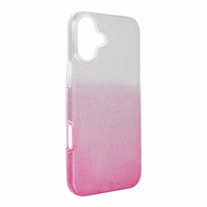 SHINING Ümbris jaoks IPHONE 16 Plus läbipaistev roosa