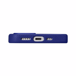 iCarer Litchi Premium nahkkott iPhone 14 Magnetic Leather Case MagSafe tumesinine (WMI14220709-DB)