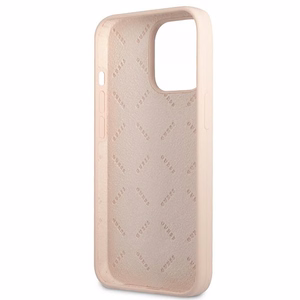 Guess GUHCP13LSLTGP iPhone 13 Pro / 13 6.1" roosa/roosa kõvakaaneline silikoonist kolmnurkne ümbris