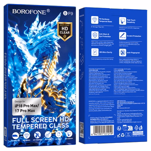Borofone BF9 Armor karastatud klaas ekraanile, HD, mudelile iPhone 17e/16e/14/13/13 Pro, 10 tk
