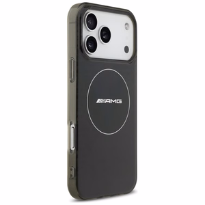 AMG Double Layer Läbipaistev Smocked MagSafe Ümbris jaoks iPhone 17 Pro Max - Must
