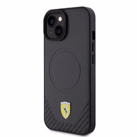 Ferrari FEHMP15SPTEK iPhone 15 6.1" must/must hardcase Carbon Metal Logo MagSafe