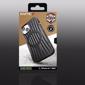 Raptic X-Doria Clutch Built ümbris seadmele iPhone 14, MagSafe'iga, must